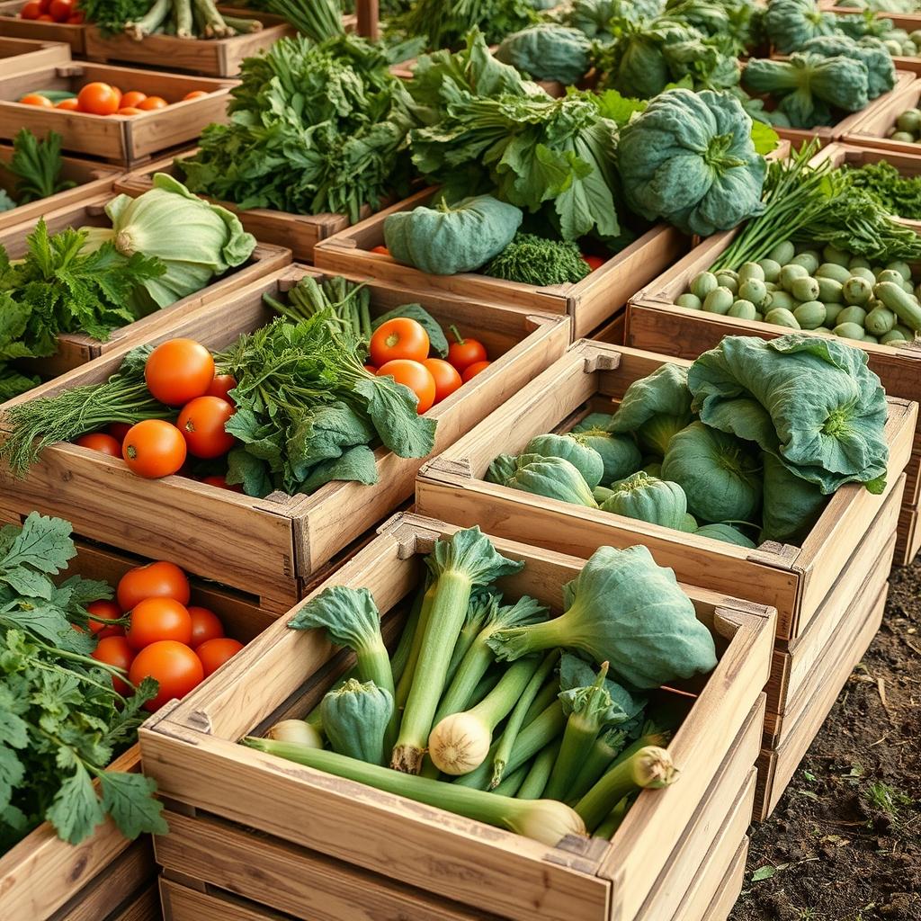 Produce available at the farm
